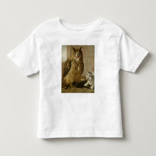 Camiseta De Bebé Búho y gato de Eagle con las ratas muertas
