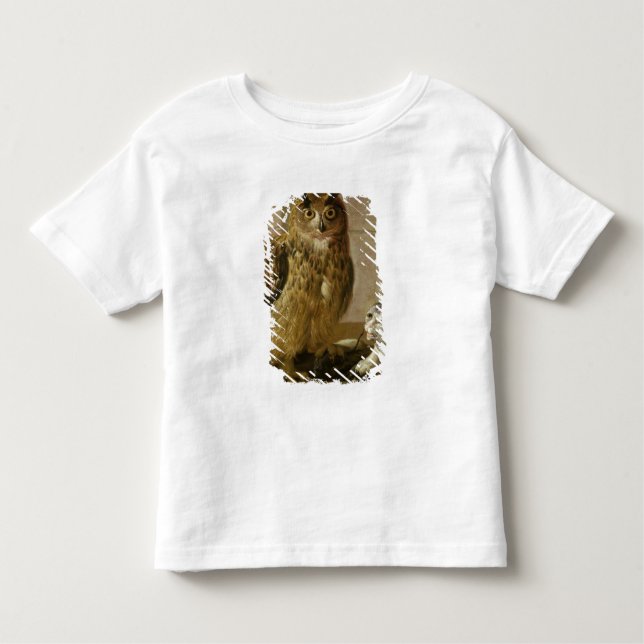 Camiseta De Bebé Búho y gato de Eagle con las ratas muertas (Anverso)
