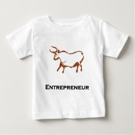 Camiseta De Bebé Bull Entrepreneur Brown