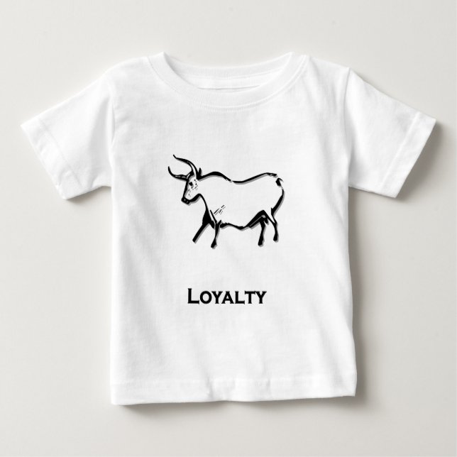 Camiseta De Bebé Bull Loyalty Black (Anverso)