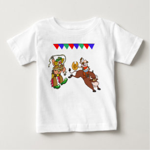 Camiseta De Bebé Bull Rider y Rodeo Clown