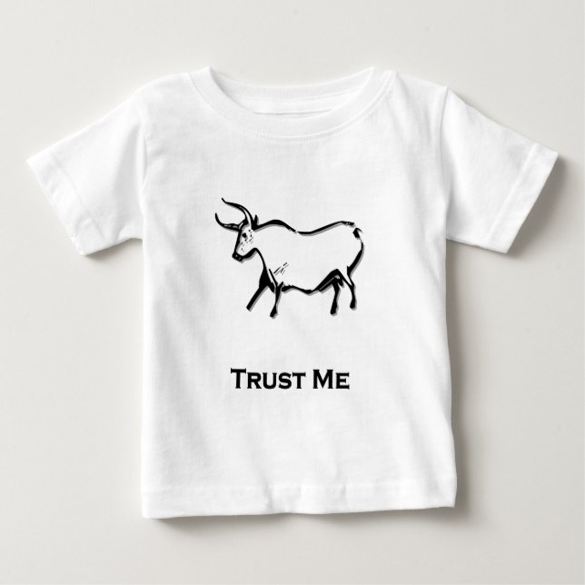 Camiseta De Bebé Bull Trust Me Black (Anverso)