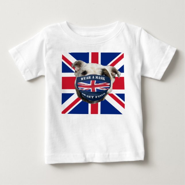 CAMISETA DE BEBÉ BULLDOG BRITÁNICO (Anverso)