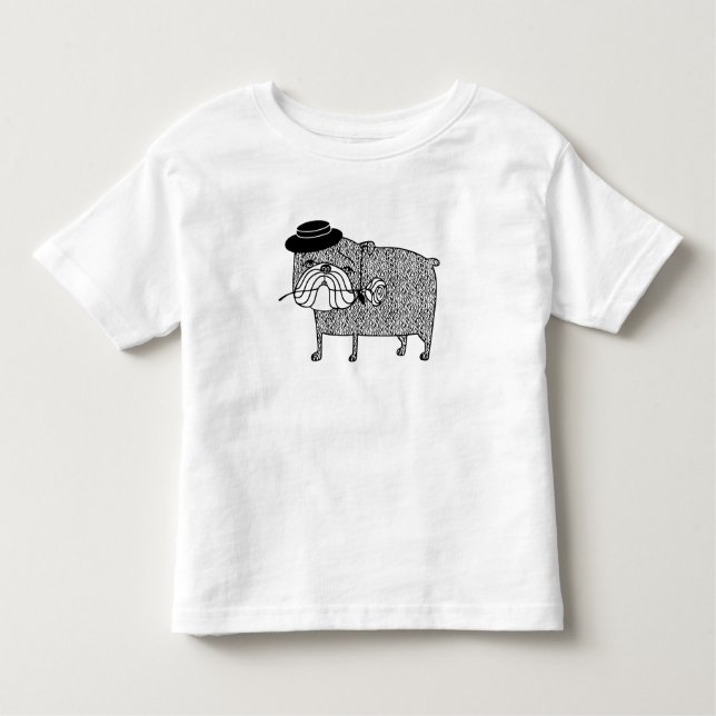 Camiseta De Bebé Bulldog decepcionado: Triste romance (Anverso)