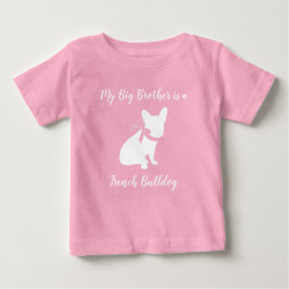 Camiseta De Bebé Bulldog francés Baby Shower Frenchy Frenchie Pink