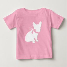 Camiseta De Bebé Bulldog francés Baby Shower Frenchy Frenchie Pink