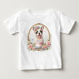 Camiseta De Bebé Bulldog francés "Cute Pastel" - Cumpleaños
