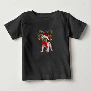 Camiseta De Bebé Bulldog francés: magnífico árbol de navidad de 