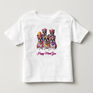 Camiseta De Bebé Bulldog francés Mardi Gras