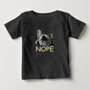 Camiseta De Bebé Bulldog francés   Regalos Frenchie Nope