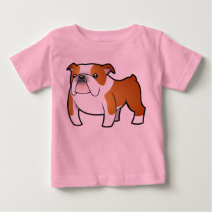 Camiseta De Bebé Bulldog personalizado