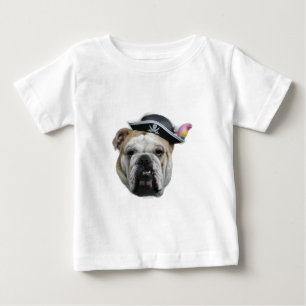Camiseta De Bebé Bulldog pirata