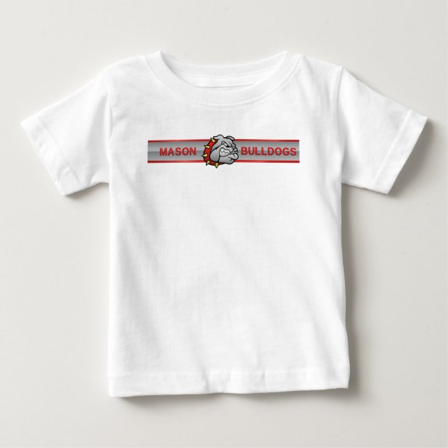 Camiseta De Bebé Bulldoges Mason #4 (Anverso)