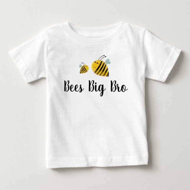 Camiseta De Bebé Bumble Bee Big Bro Brothers (Anverso)