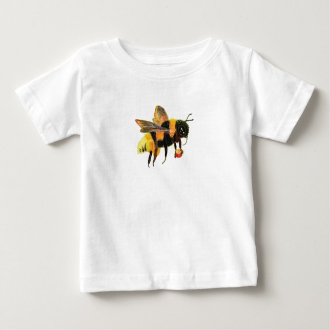 Camiseta De Bebé Bumble Bee cargando polen (Anverso)