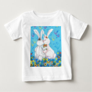 Camiseta De Bebé Bunnies Baby T-Shirt Love