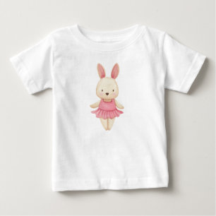 Camiseta De Bebé Bunny Ballerina Baby T-Shirt