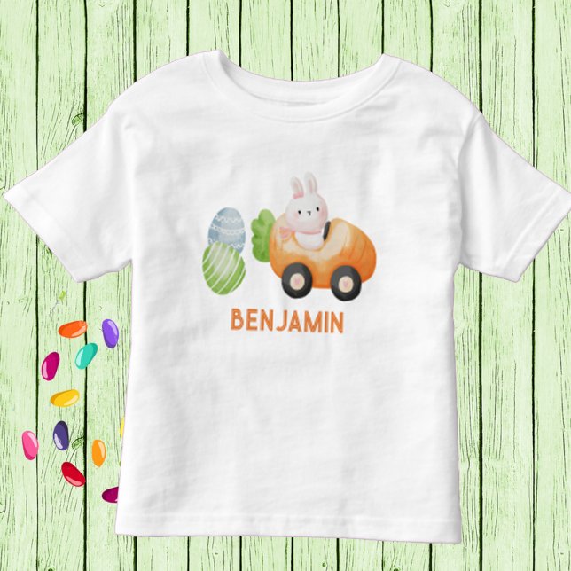 Camiseta De Bebé Bunny bebé con huevos de Pascua personalizados (Subido por el creador)