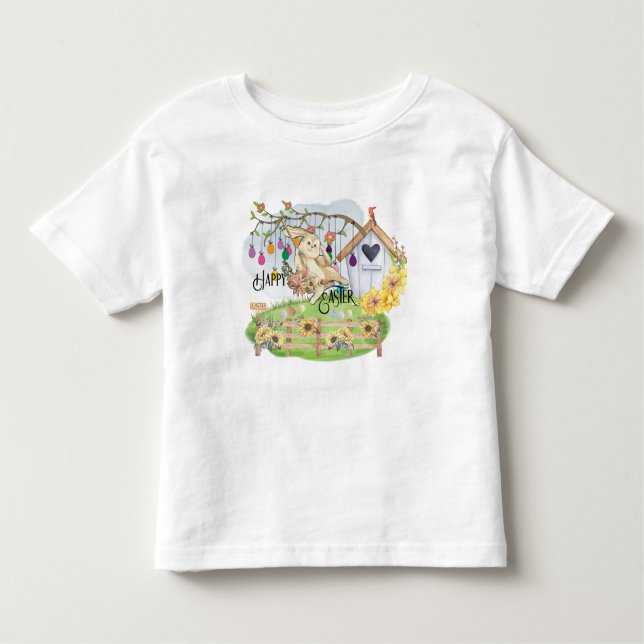 Camiseta De Bebé Bunny celebra el Día de Pascua (Anverso)