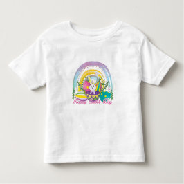Camiseta De Bebé Bunny celebra el Día de Pascua