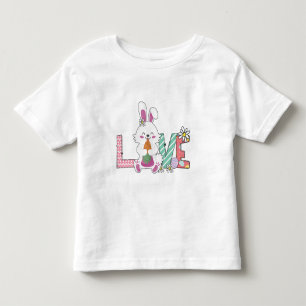 Camiseta De Bebé Bunny celebra el Día de Pascua