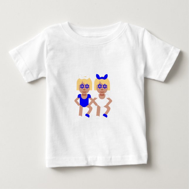 Camiseta De Bebé bunny ears hanukkah (Anverso)