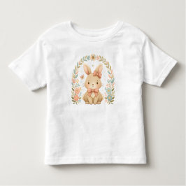 Camiseta De Bebé Bunny Floral Easter