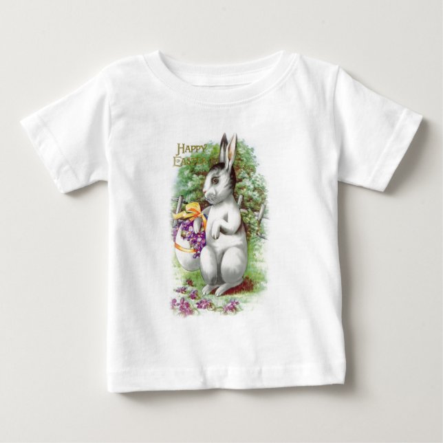 Camiseta De Bebé Bunny Floral Easter (Anverso)