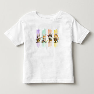 Camiseta De Bebé Bunny Kitties Easter Brushstroke Design