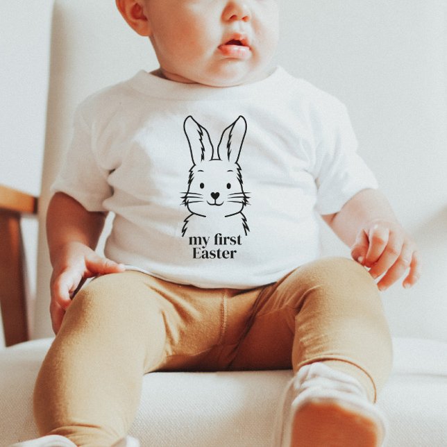 Camiseta De Bebé Bunny My First Easter Baby Tshirt (Subido por el creador)