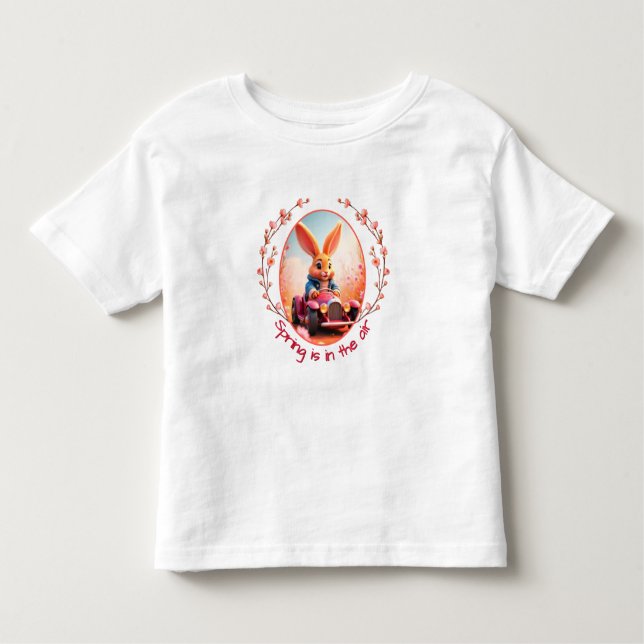 Camiseta De Bebé Bunny Rabbit In Spring (Anverso)