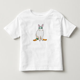 Camiseta De Bebé Bunny Skier Ski