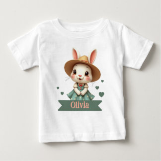 Camiseta De Bebé Bunny with Name Typography