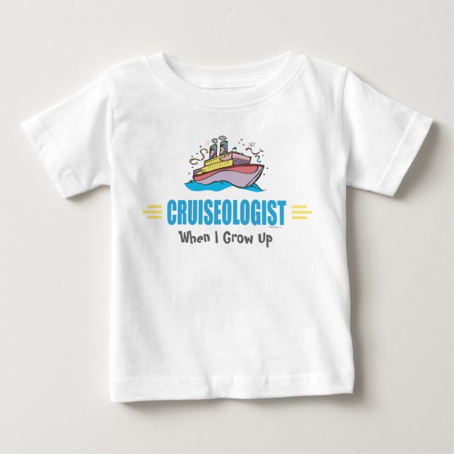 Camiseta De Bebé Buque de crucero divertido (Anverso)