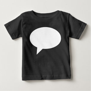 Camiseta De Bebé burbuja de discursos02whiteondark01