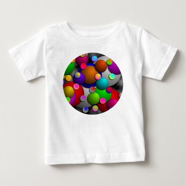 Camiseta De Bebé Burbujas de Kenneth Yoncich (Anverso)