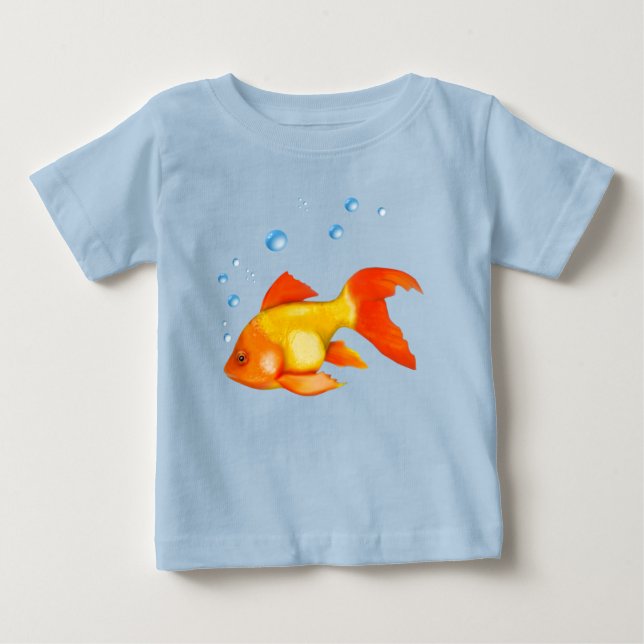 Camiseta De Bebé Burbujas del pez de oro (Anverso)