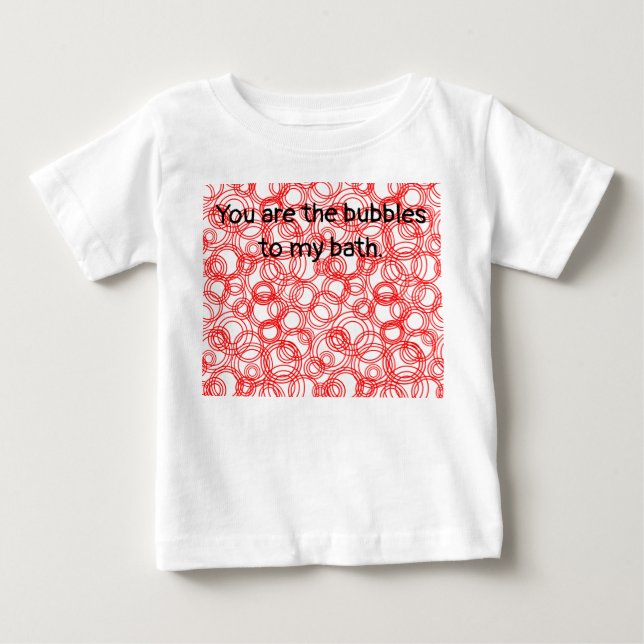 Camiseta De Bebé Burbujas rojas (Anverso)