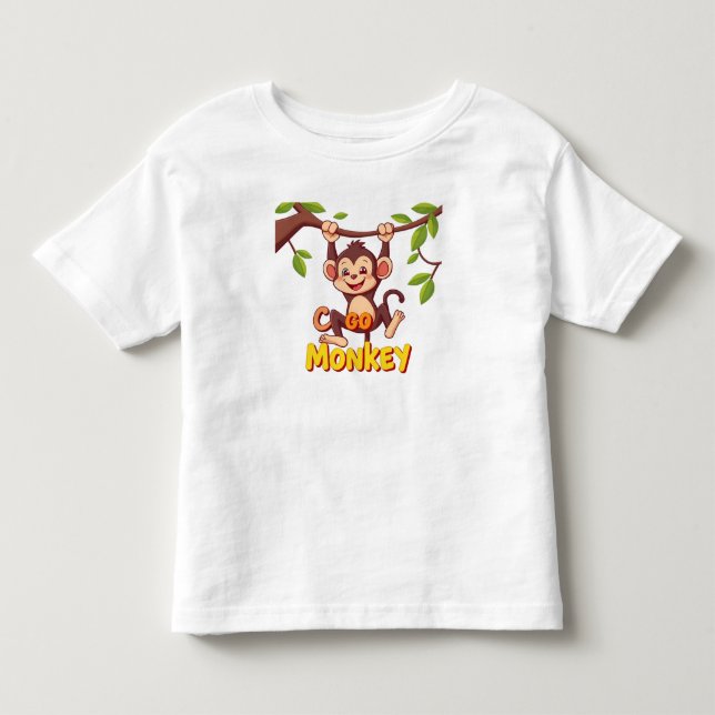 Camiseta De Bebé burdo mono (Anverso)