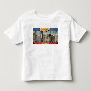Camiseta De Bebé Burlington, Iowa - escenas grandes 2 de la letra