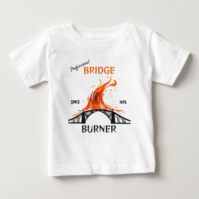 Camiseta De Bebé Burner de puente profesional (Anverso)
