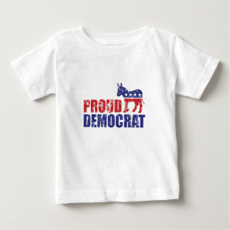 Camiseta De Bebé Burro orgulloso de Demócrata apenado