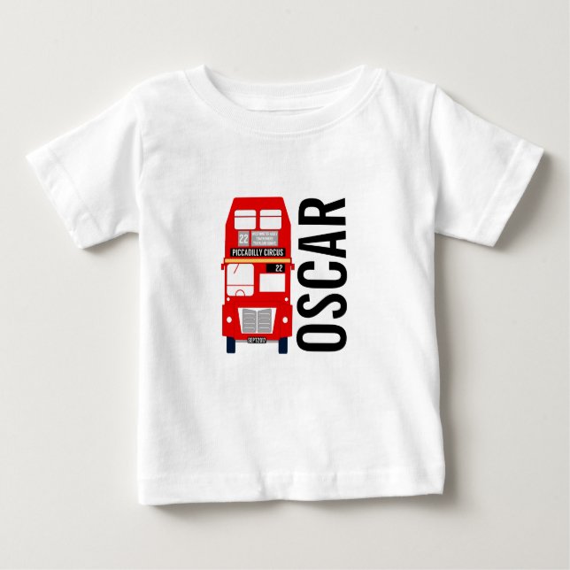 Camiseta De Bebé Bus de Londres Gerber Baby Vest (Anverso)