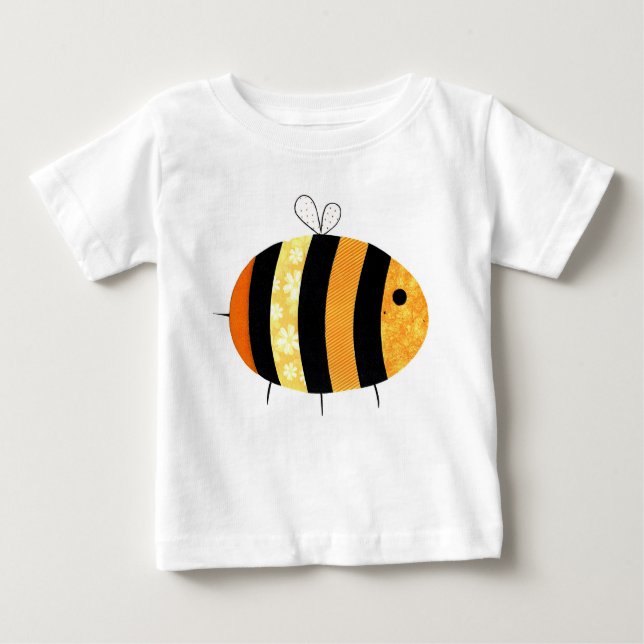 Camiseta De Bebé 'Busy, Busy Bumblebee' Ruffle T-Shirt (Anverso)
