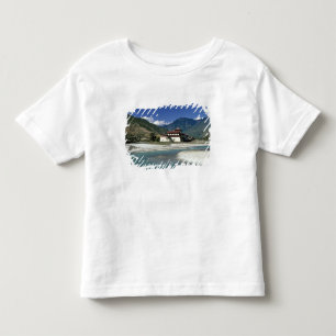 Camiseta De Bebé Bután, Punaka. El río Mo Chhu fluye más allá