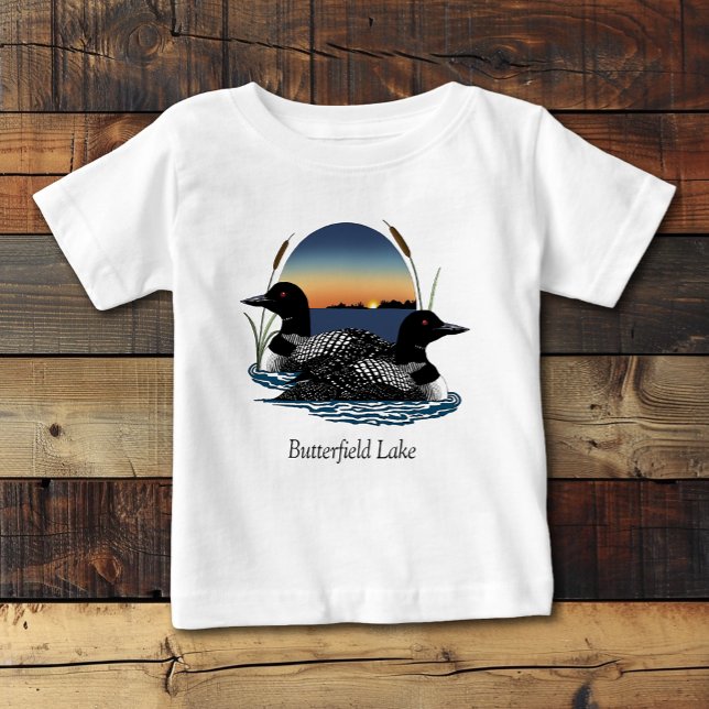 Camiseta De Bebé Butterfield Lake Loon Pair (Subido por el creador)