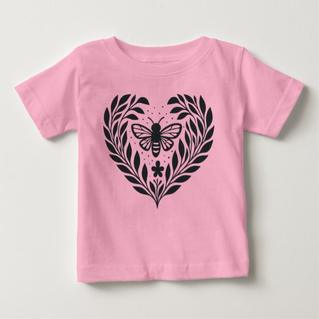 Camiseta De Bebé Butterfly and Boughs Baby T-Shirt (Anverso)