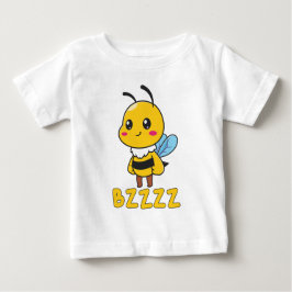 Camiseta De Bebé BZZZ Abejas Infantiles Cutas para Niños - Abeja Pe