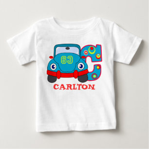 Camiseta De Bebé C CAR, nombre inicial