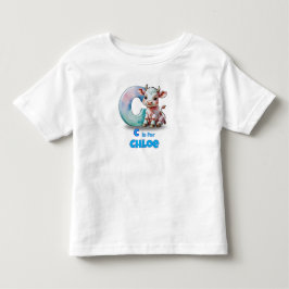 Camiseta De Bebé C es para Chloe –Camiseta personalizada para niños